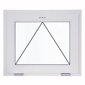 Окно пластиковое ПВХ VEKA одностворчатое 640x870 мм (ВxШ) фрамуга двуxкамерный стеклопакет белый/белый