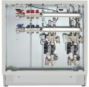 EMMETI Модули распределения для низкотемпературных систем Collettori, cassette e valvole a sfera motorizzate