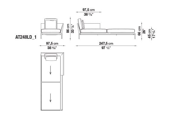 Кожаный диван B&B Italia Атолл ARCH-00112726 - Вид №60