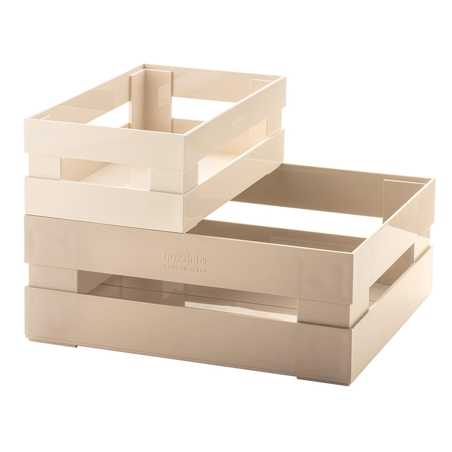 Ящик для хранения пластиковый 22 см бежевый Tidy&Store GUZZINI  00-3871102 Бежевый  - Вид №5