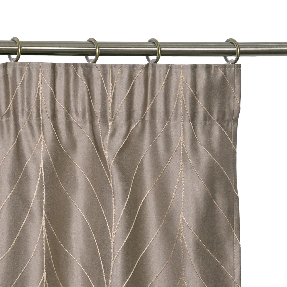 Штора на ленте «Брук» 200х280 см цвет серо-коричневый INSPIRE STLM-2158280 - Вид №3
