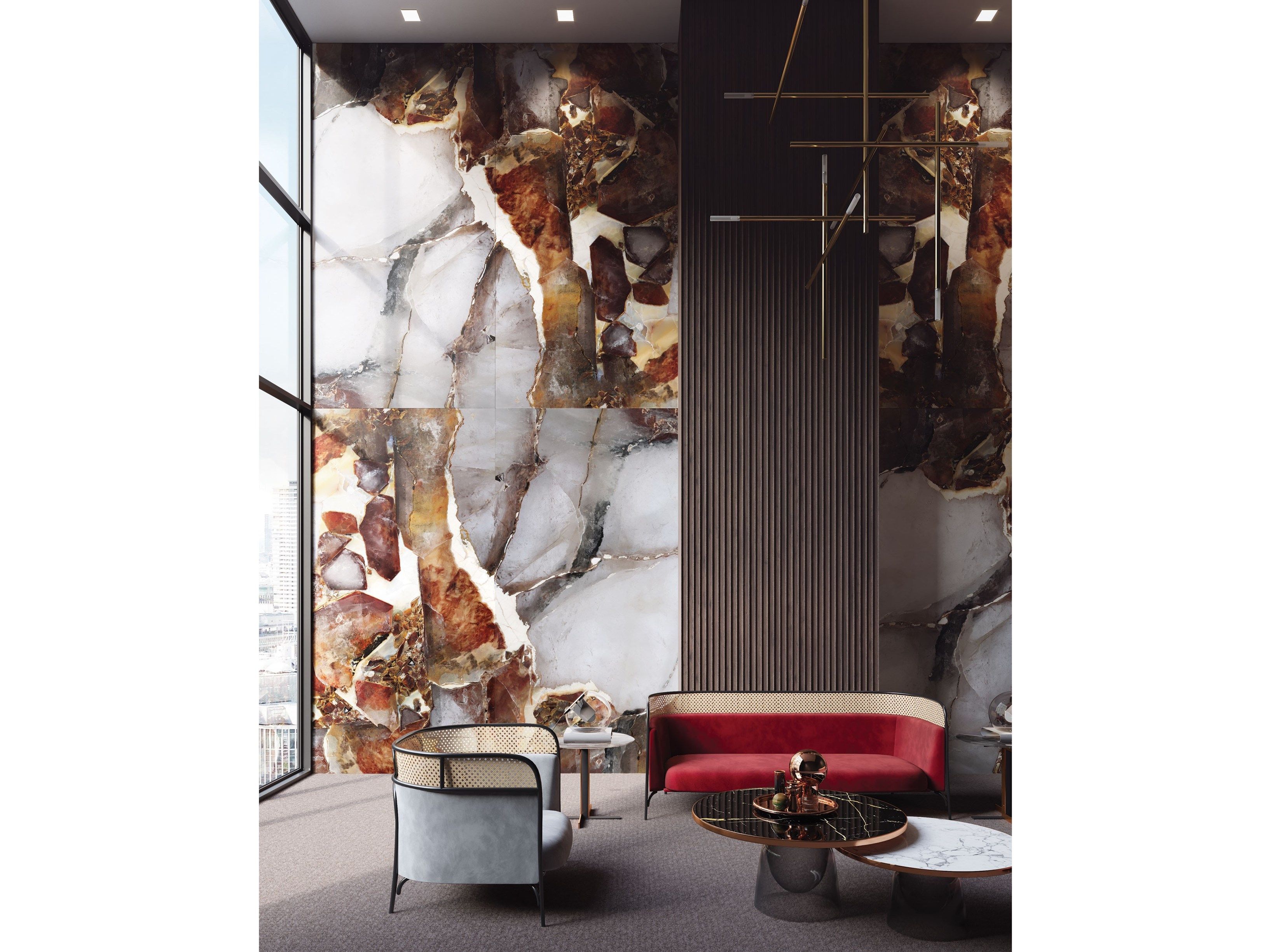 Декоративная панель из алюминия, стекла или ПММА Tecnografica супер драгоценные ARCH-00131903