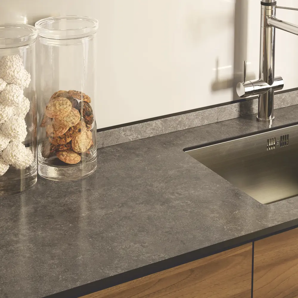 86821782 Комплект плинтусов 240x4 см 1 шт 60x4 см 2 шт HPL-пластик цвет Вулкано STLM-0071903 Santreyd  - Вид №1