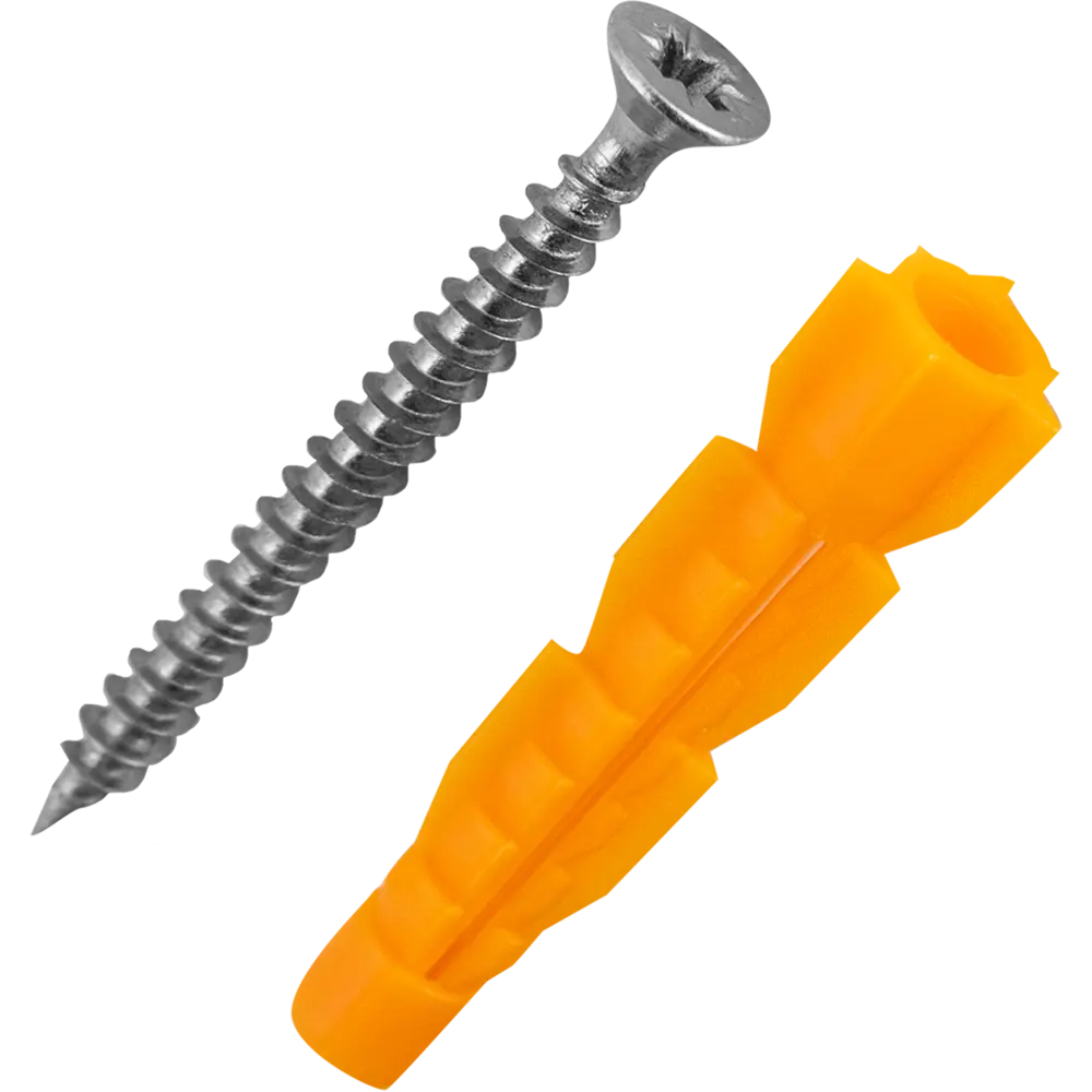 Дюбель универсальный с саморезом Ш3х35 мм полипропилен 16 шт НЕВСКИЙ КРЕПЕЖ STLM-2099649 - Вид №2