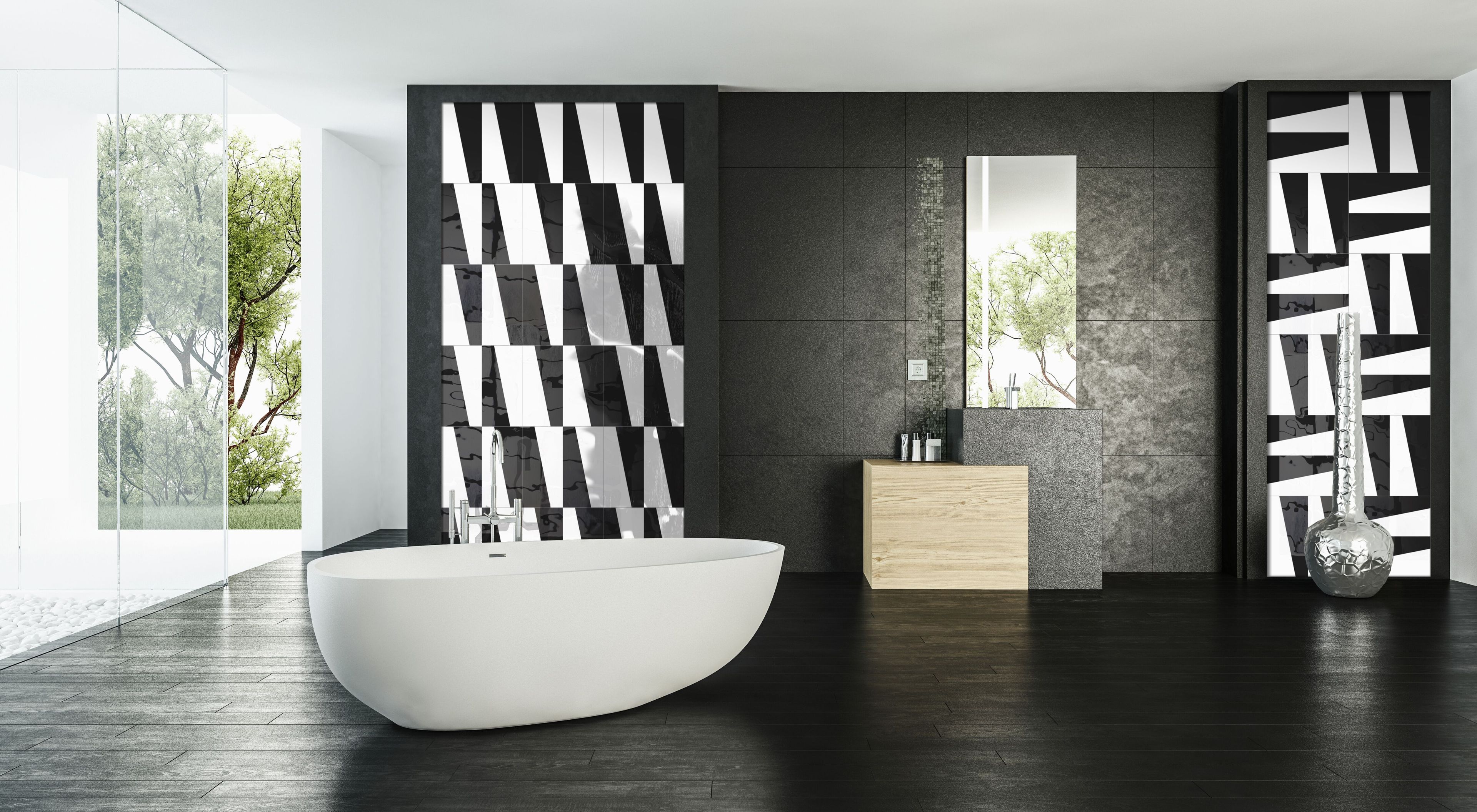 Декоративная стеклянная панель VETROVIVO GEOMETRIC GAMES ARCH-00062264 - Вид №2