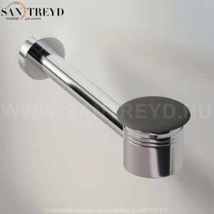 Agape  Сифон с донным клапаном с черной крышкой для раковин или биде без переливного отверстия MET0418LE