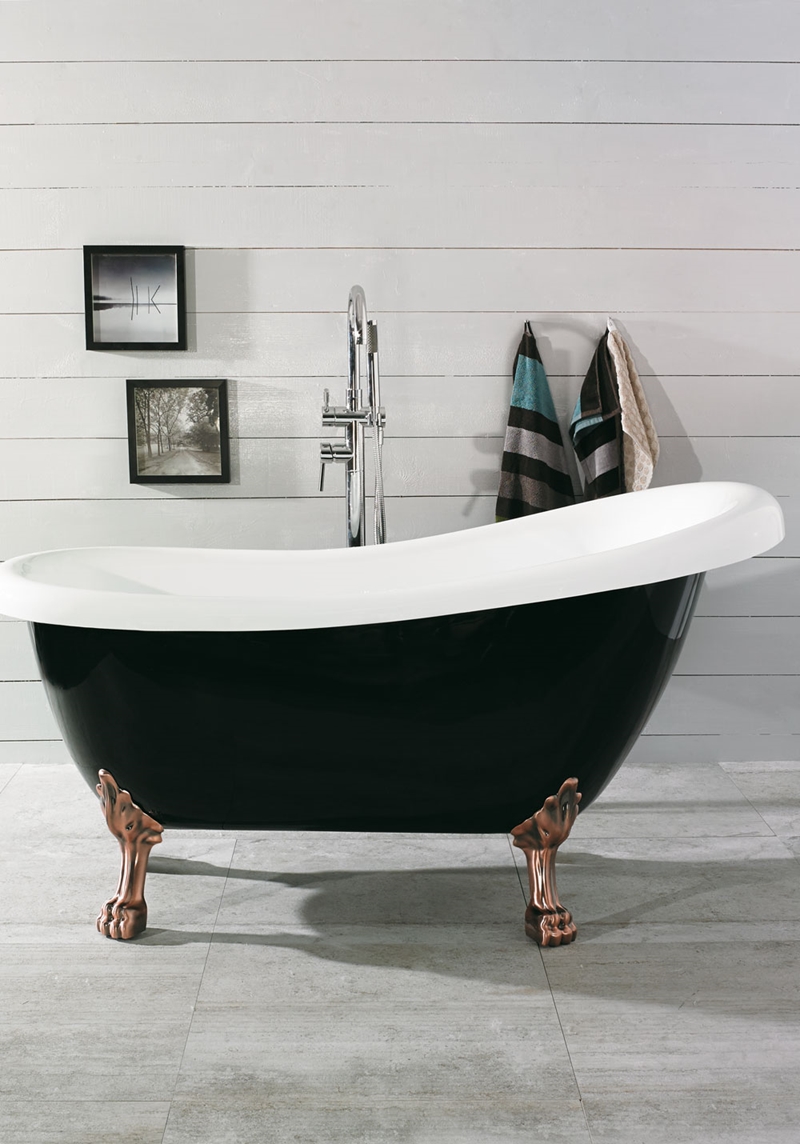 195 Bathtub Old England 156 Черный / Белый, Античный (Копия  Noro  Черный 