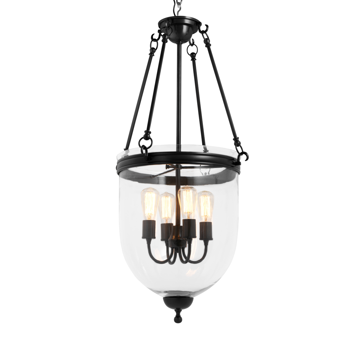 Фонарь Cameron M от Eichholtz черный 109237 EICHHOLTZ ДИЗАЙНЕРСКИЕ, EICHHOLTZ 060566 Прозрачный  - Вид №1