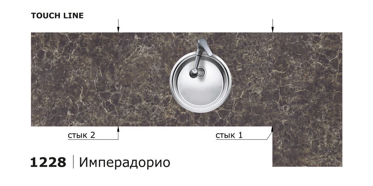 Столешницы для кухни - Имперадорио LIGRON LIST435 1228 - Вид №3