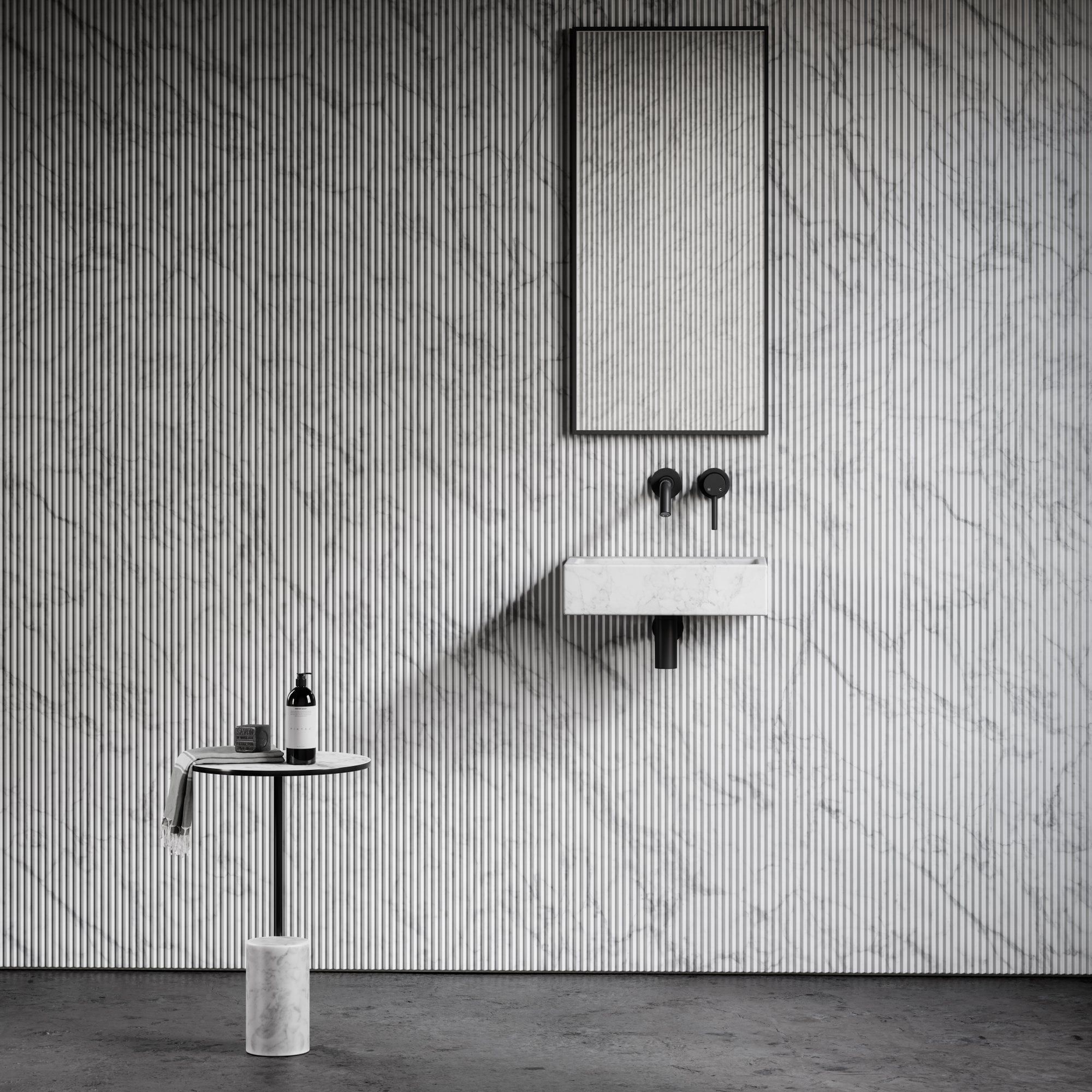 Прямоугольная подвесная раковина из каррарского мрамора LUSSO VIA ARCH-00093655