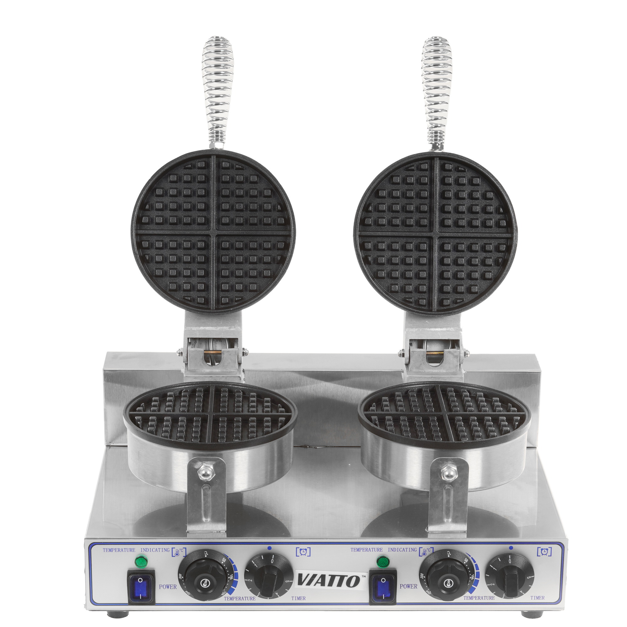 9985865 Вафельница Viatto HWB-2 серебристый STDN-0149399 - Вид №1