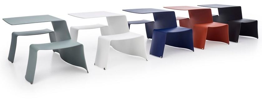 Extremis Алюминиевый стол для пикника со встроенными скамейками sun-id-1433021 - Вид №3