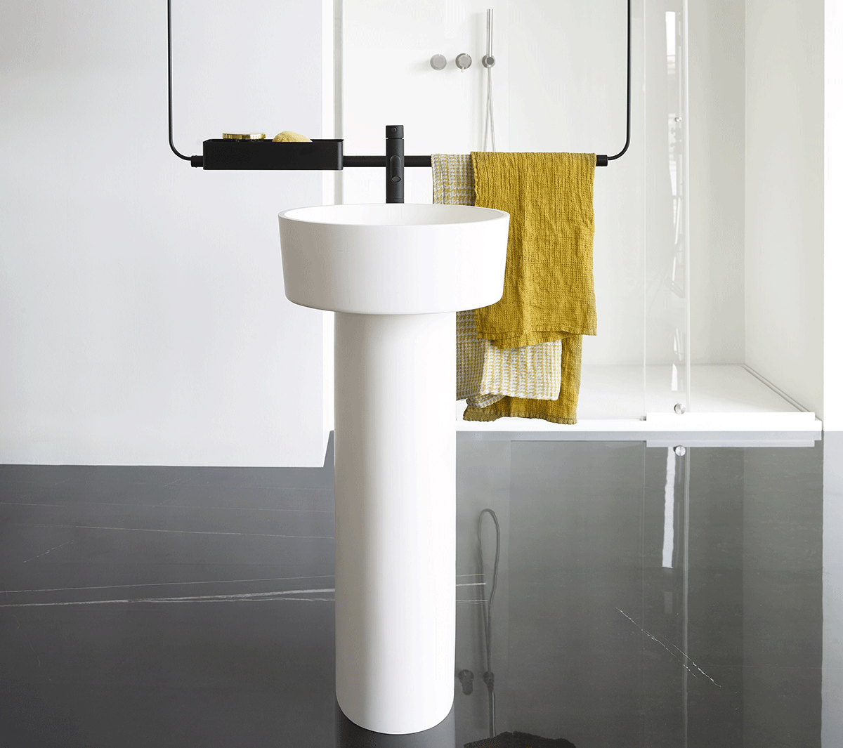 EXCONSTONDPLAT Напольная раковина стоящая прямоугольная Ex.T Plateau - Вид №1