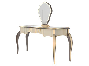 Мобильный черный туалетный столик