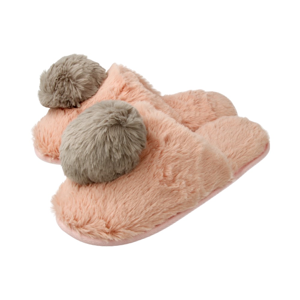 40-41 Тапочки "Fuzzy" 5383012 pink-gray р Santreyd 
