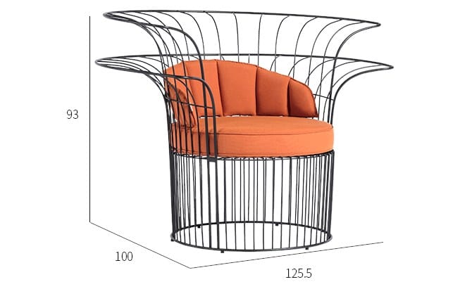 Металлический садовый стул VINEKO LOTUS ARCH-00088330 - Вид №2