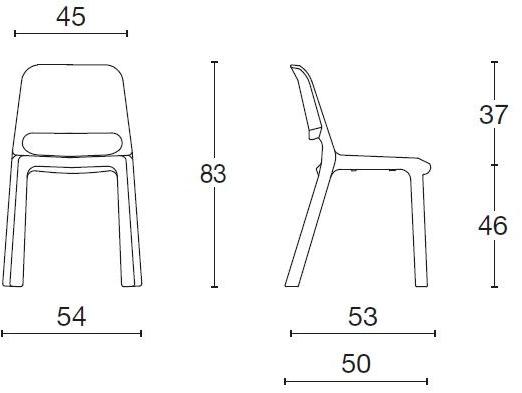 Diemme Штабелируемый садовый стул из полипропилена Nuke sun-id-1497329 - Вид №7