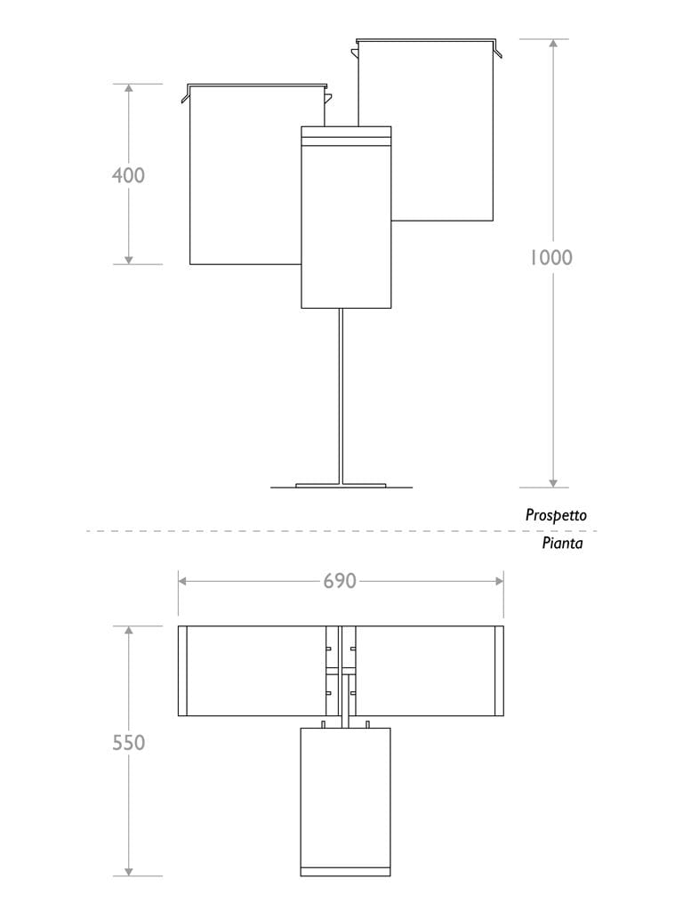 Держатель для мусора с крышкой EUROCOMITALIA классическая мебель ARCH-00017507 - Вид №1