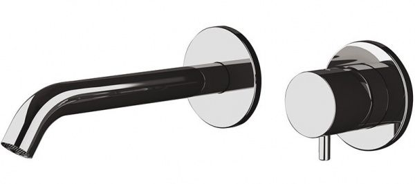 TX632P-DP Daniel Tokyo, встраиваемый в стену однорыч. смеситель для раковины (удлин. рычаг), цвет мат. золото Santreyd