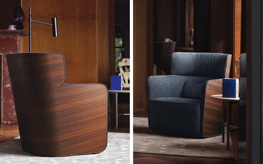 Flou Кресло из ткани с высокой спинкой Softwing sun-id-1404646 - Вид №5