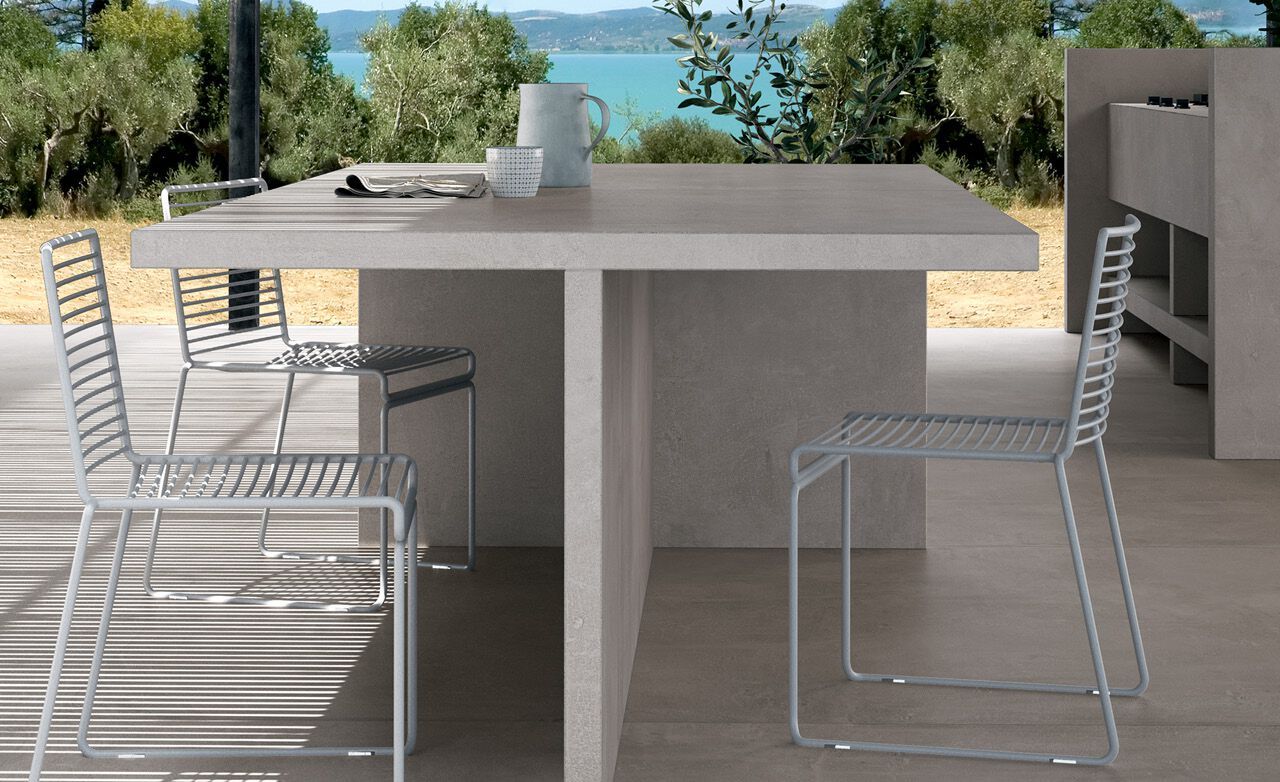 Кухонный топ из керамогранита с цементным эффектом CERAMICA FONDOVALLE MYTOP ARCH-00008874 - Вид №2