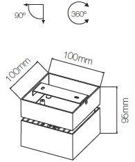 BENEITO FAURE Регулируемый квадратный светодиодный светильник из алюминия sun-id-1344976 - Вид №11