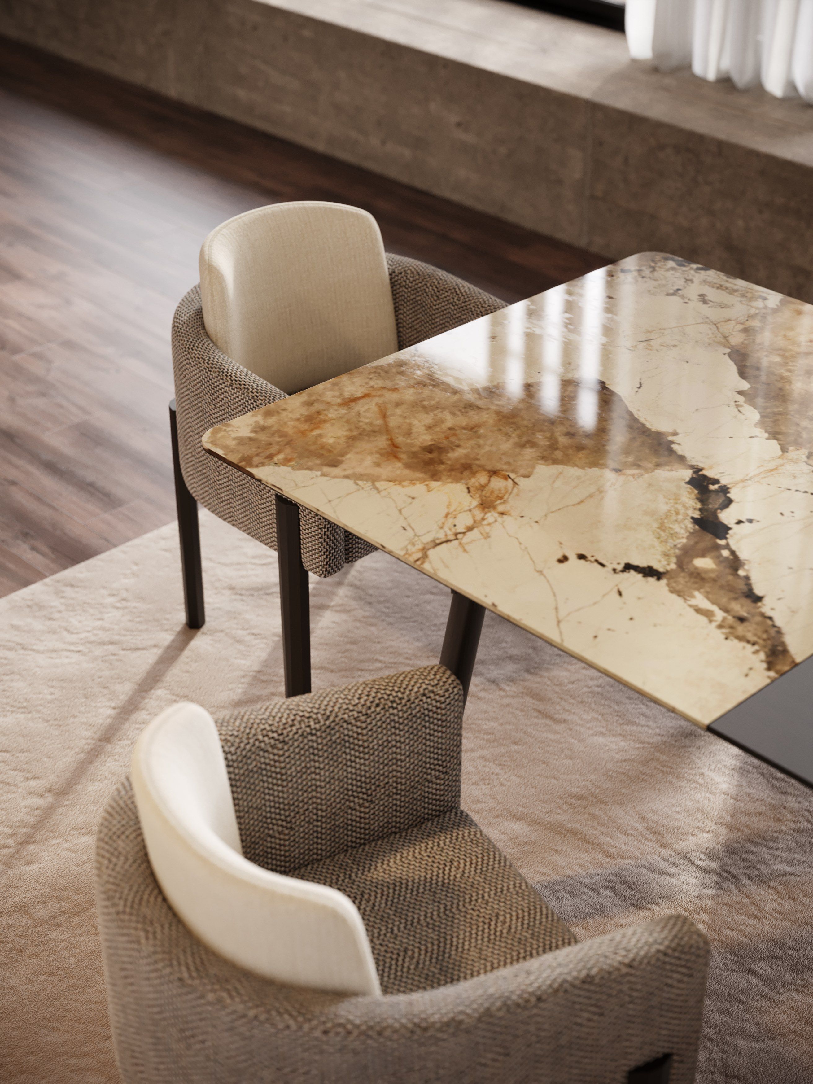 Выдвижной обеденный стол из дуба Stylish Club Landform ARCH-00142648 - Вид №22