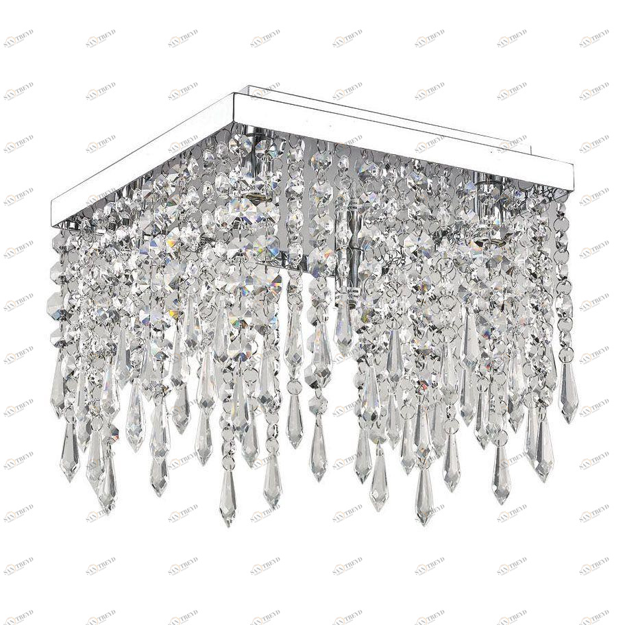 Потолочный светильник Ideal Lux Giada PL4 Trasparente IDEAL LUX КАСКАДНЫЕ 074018 Прозрачный;хром 