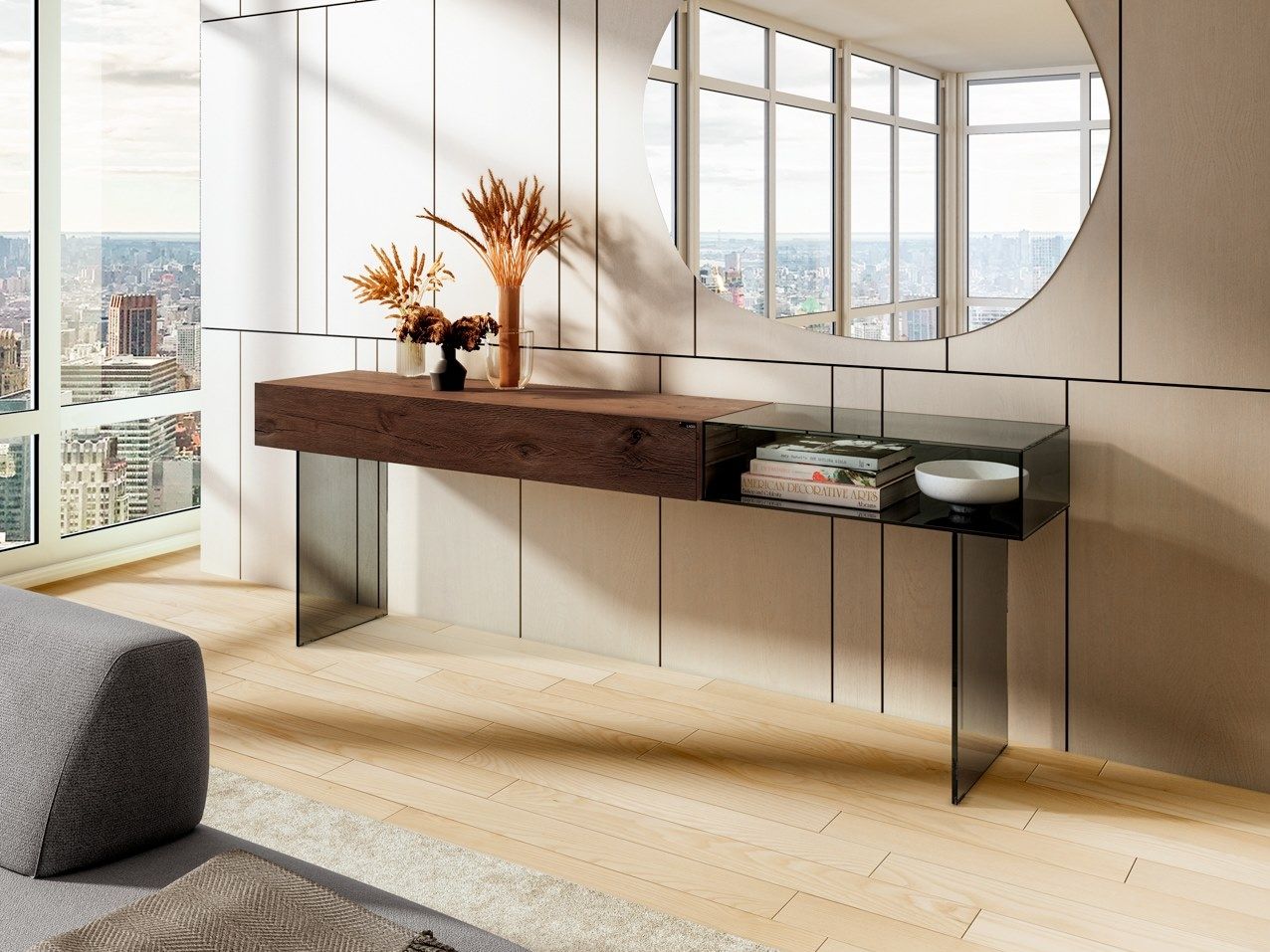 Стеклянная консоль Lago 36e8 ARCH-00117514