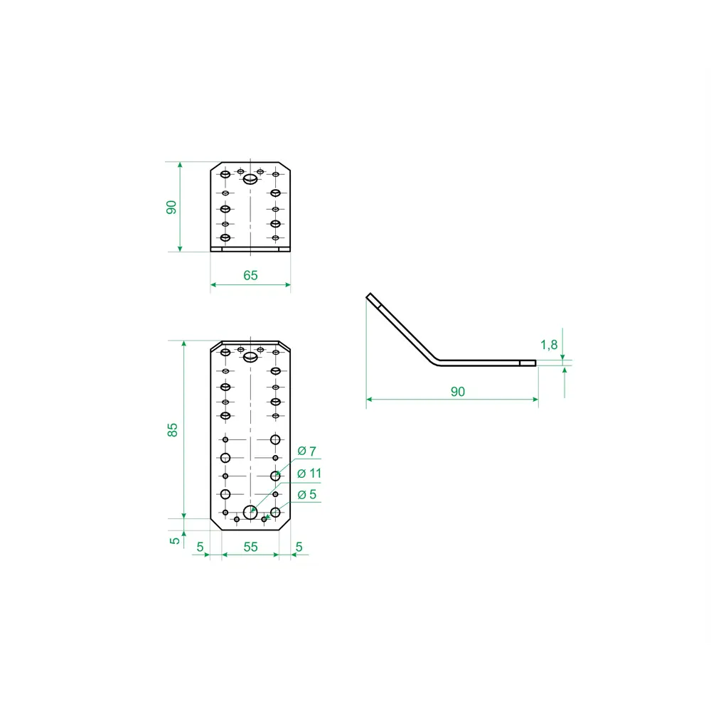 Santreyd Уголок крепежный 135° для стропильных систем 90×90×65 мм 84857937 STLM-0056316 - Вид №4