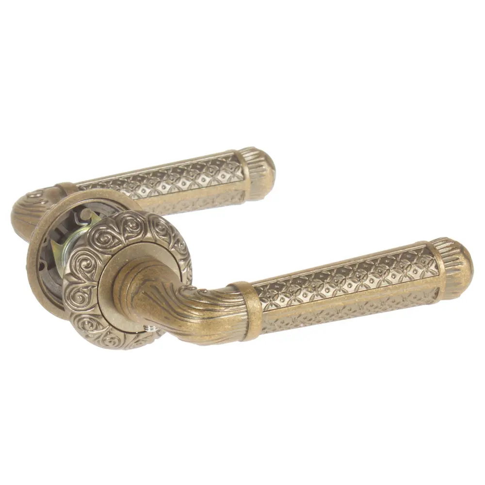 Ручки дверные на розетке EDS-74-20, цвет состаренная бронза EDSON STLM-2198746 - Вид №2