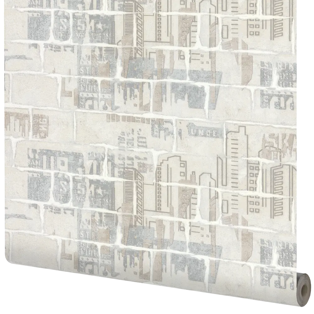 Обои виниловые Аспект Ру Бруклин белые 1.06 м 70311-11 STLM-2168012