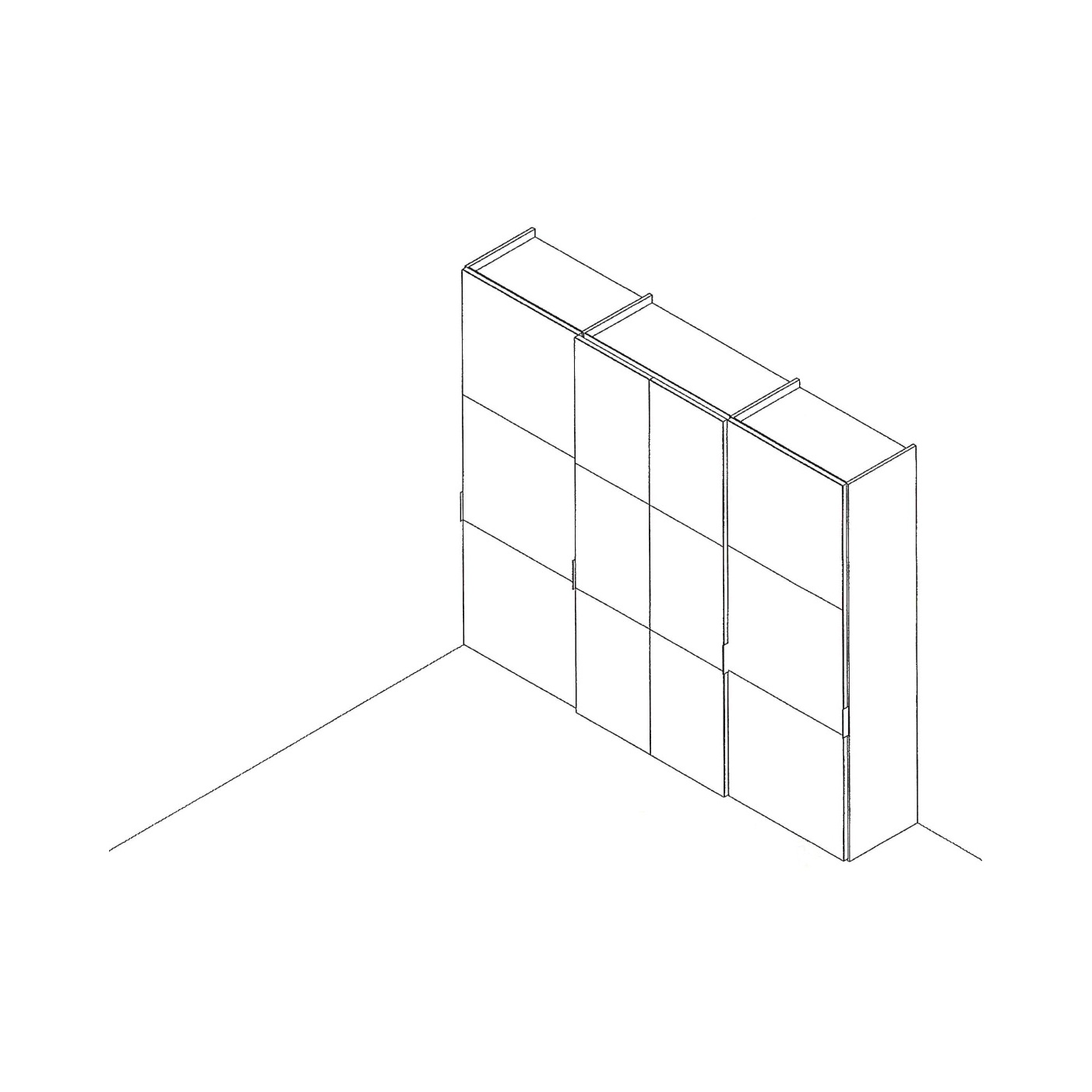 Шкаф-купе / Scorrevole tipo Loft Vivo La Falegnami sun-id-379764 - Вид №6