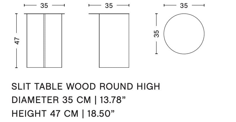 Круглый деревянный журнальный столик для контракта In Stock Hay ARCH-00046606 - Вид №2
