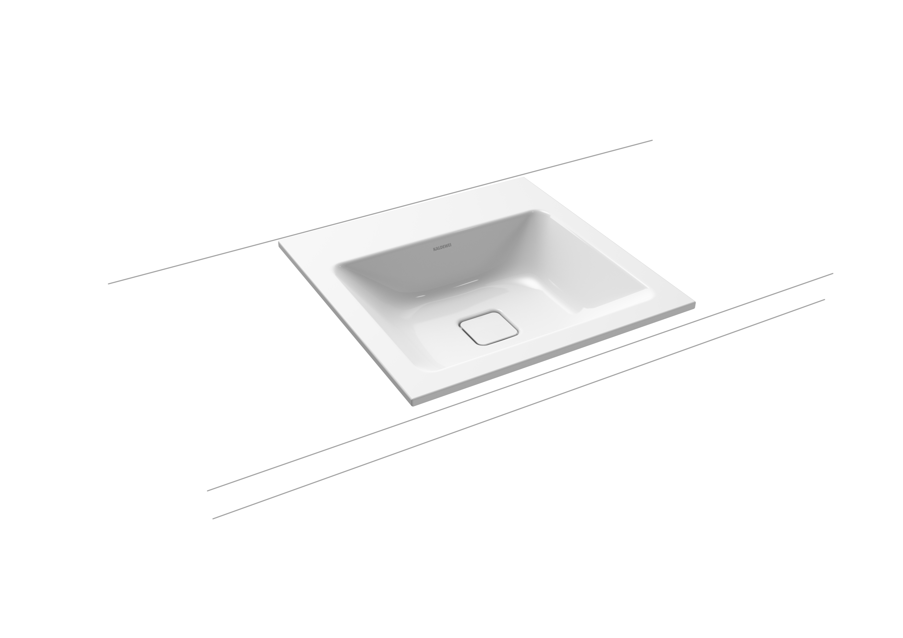 Умывальник KALDEWEI Сталь эмалированная 3081 258 альпийский белый матовый 30813319258 - Вид №1