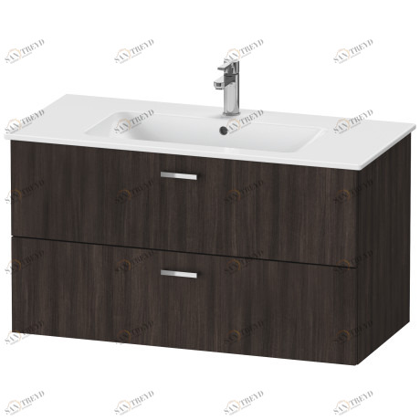 XB612205353 Тумбочка подвесная XBase #XB6122 1000 x 475 мм Каштан темный, декор Duravit 