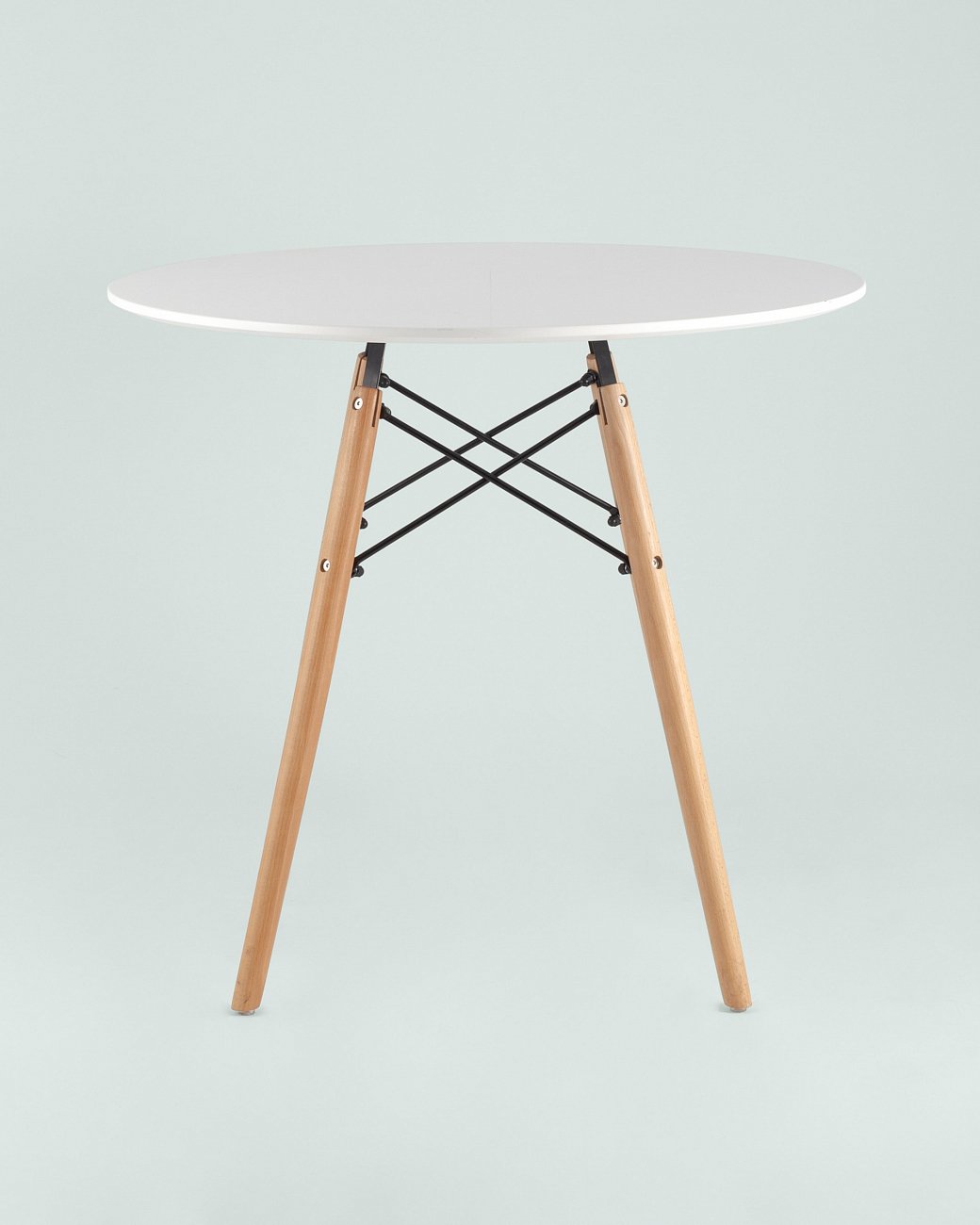 Стол обеденный круглый белый D 80 см DSW EAMES EAMES DSW 00-3958823 Белый  - Вид №2