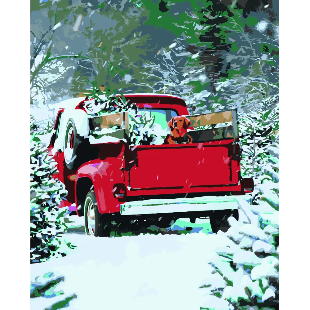 Картина по номерам Зимняя прогулка 40х50 см FBRUSH STLM-2114178