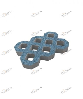 Тротуарные плиты "ГАЗОННАЯ РЕШЕТКА" - Б.1.ГР.8 (Гранит) Синий Santreyd sun-id-332530