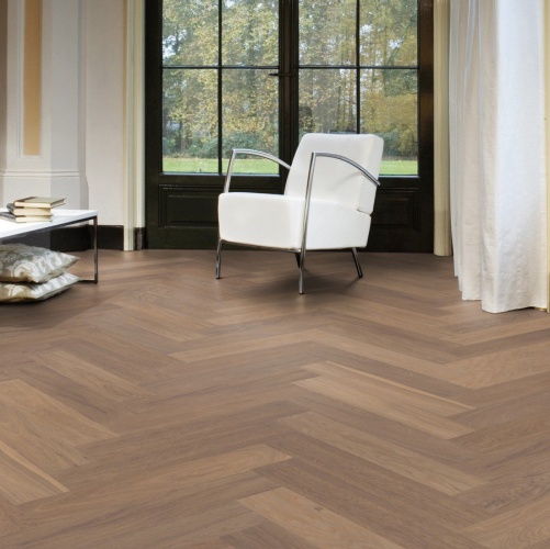 Паркет Ёлка Solidfloor New classic Св. Пол 1128549 Дуб Натур (Рельефная) 610х122 мм 1500200202 - Вид №21