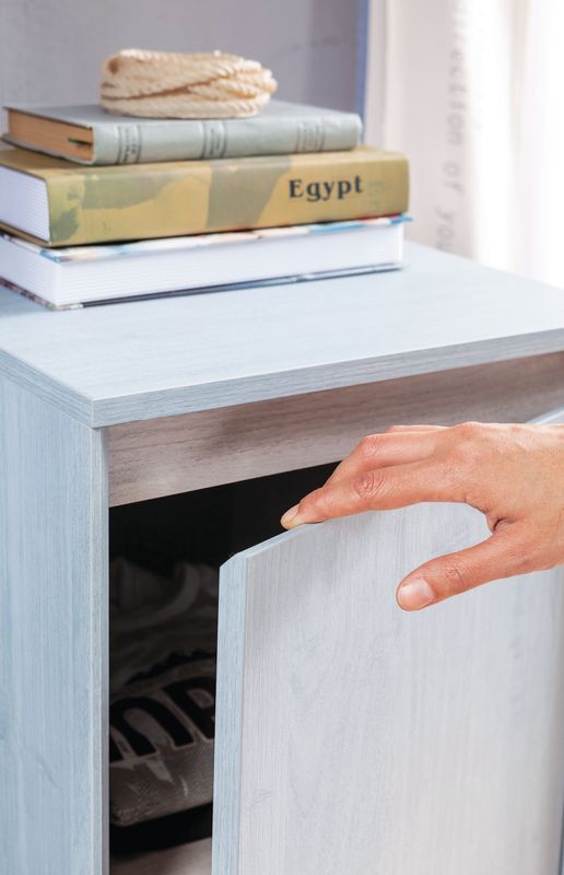 Шкаф-пенал узкий голубой 104 см Trio M CILEK TRIO 00-3832636 Синий Santreyd - Вид №3