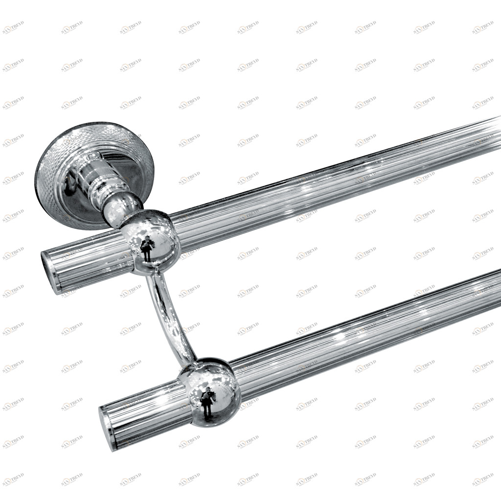 C38-509 C38-509 Настенный двойной полотенцесушитель АЛИЗЕ СИСЕЛЕ Cristal & Bronze ALIZÉ CISELÉ 