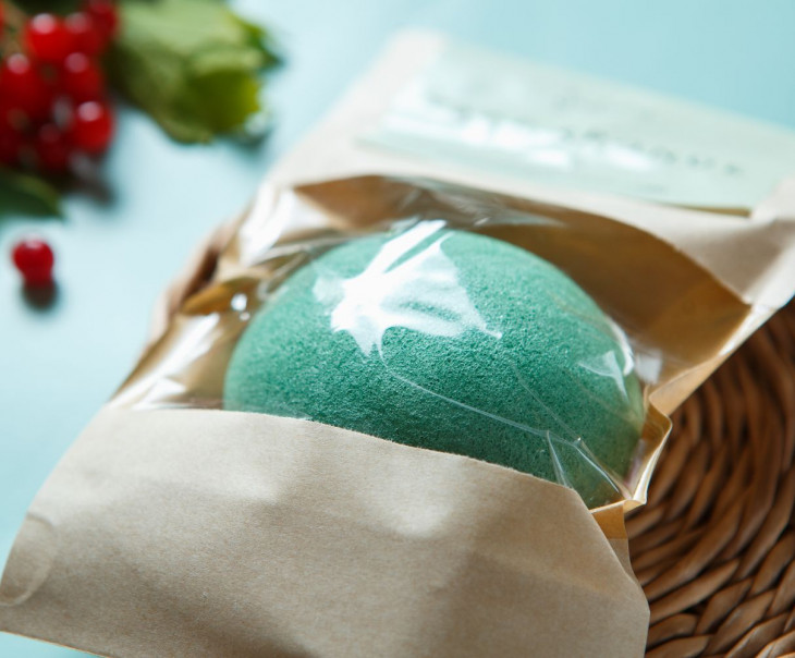 7061 Спонж конжаковый с зеленым чаем Вкусляндия  - Вид №1