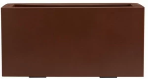 Hobby Flower Прямоугольный горшок из нержавеющей стали с автоматическим поливом City plus