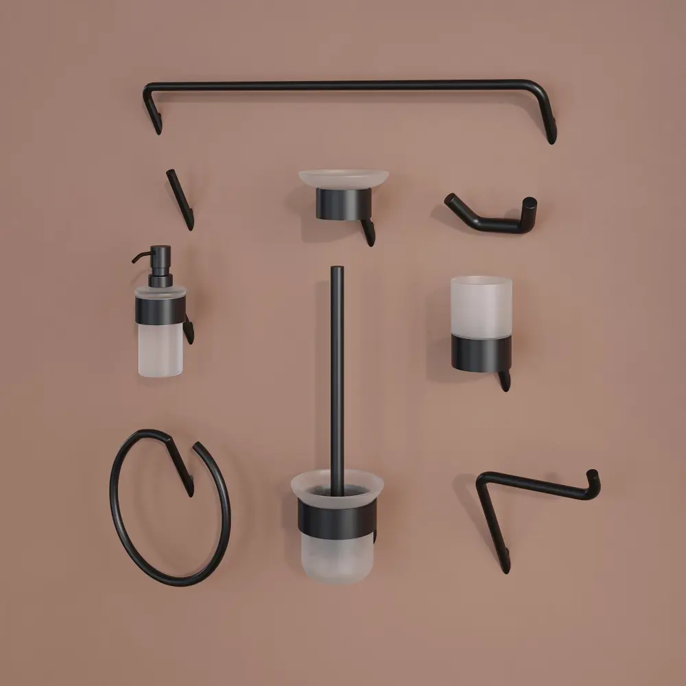 89379374 Ёршик для унитаза Iddis Line LMLINSG0Bi47 подвесной цвет черный STLM-1578291 - Вид №2