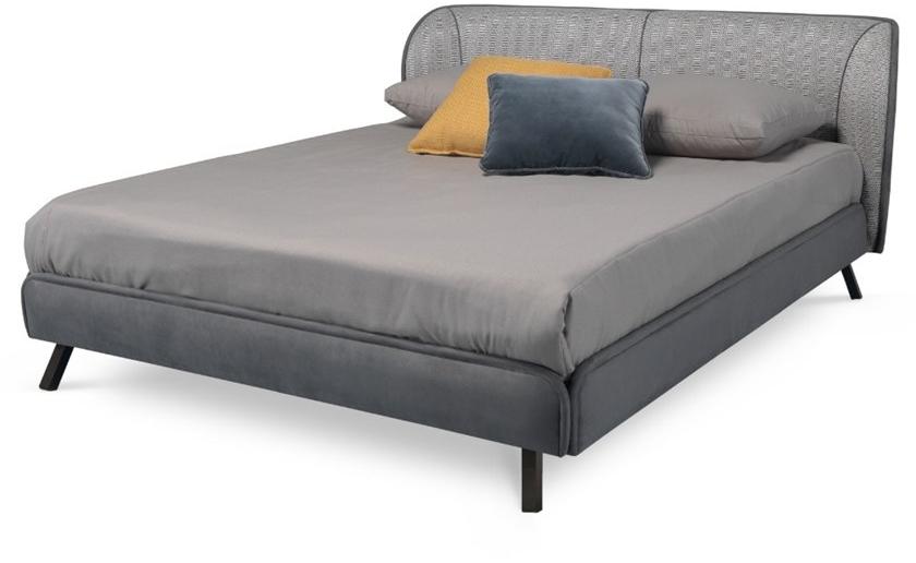 PRADDY Двуспальная кровать из ткани с мягким изголовьем Carnaby Tr001 - Вид №2