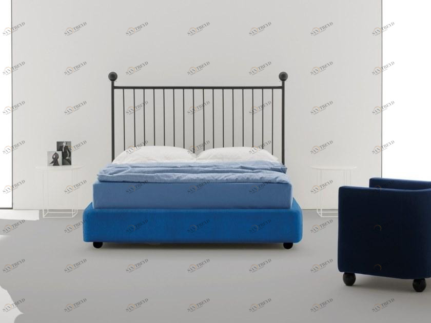 Frauflex Кровать-контейнер из металла с высоким изголовьем sun-id-1507322