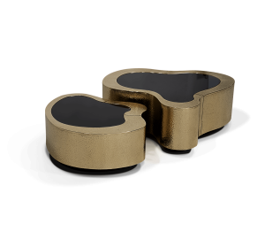 0-227 Центральный стол с патинированной волной Boca Do Lobo