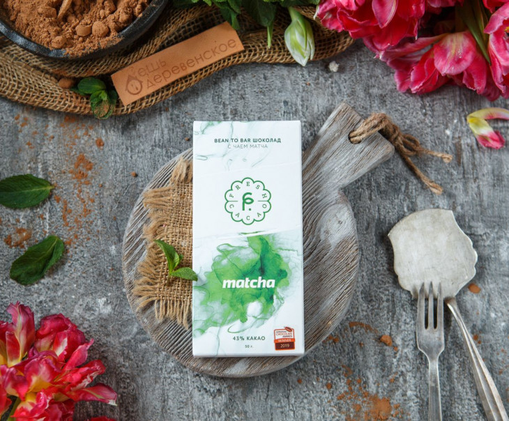 5993 Шоколад с чаем Матча Вкусляндия 