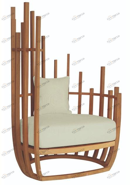 MOBIKA GARDEN Садовое кресло из тикового дерева с высокой спинкой Bottle sun-id-1358122